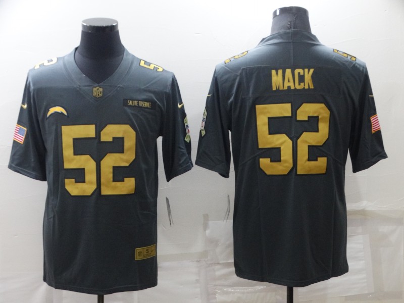 Men's Los Angeles Chargers Khalil Mack #52 Black Jersey